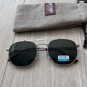 Blue Planet Matilija Hexagonal Sunglasses for Women or Men - Polarized